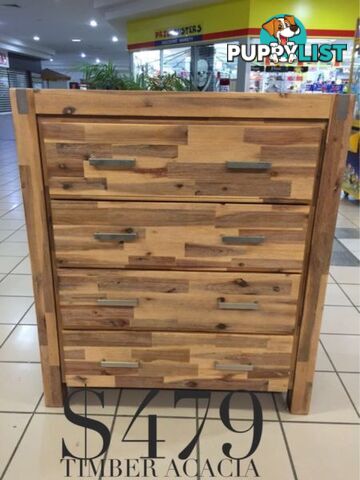 DRESSERS & TALLBOYS CLEARANCE! BRAND NEW & FACTORY SECONDS