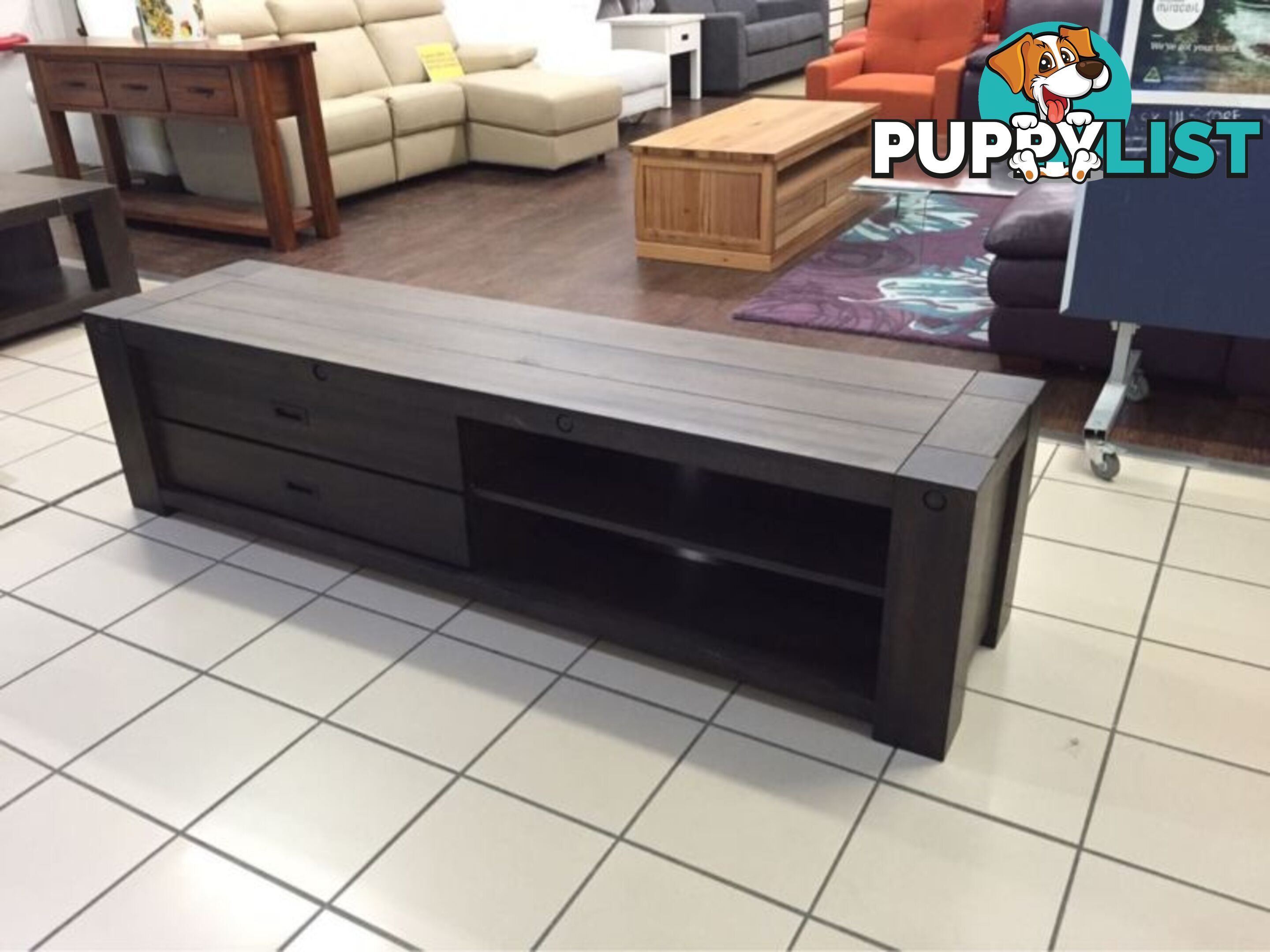 BOLT TV UNIT 200CM DARK OAK