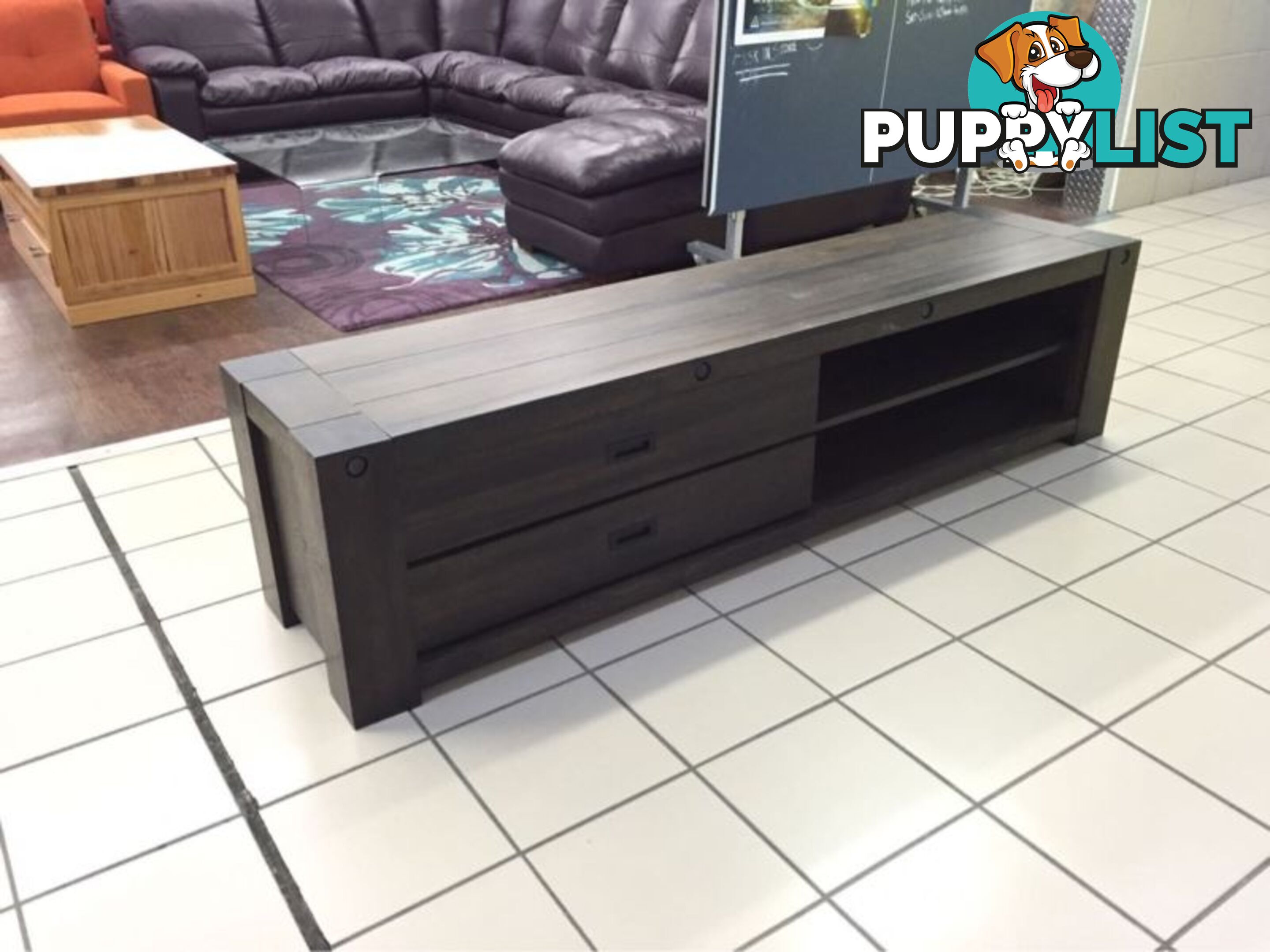 BOLT TV UNIT 200CM DARK OAK