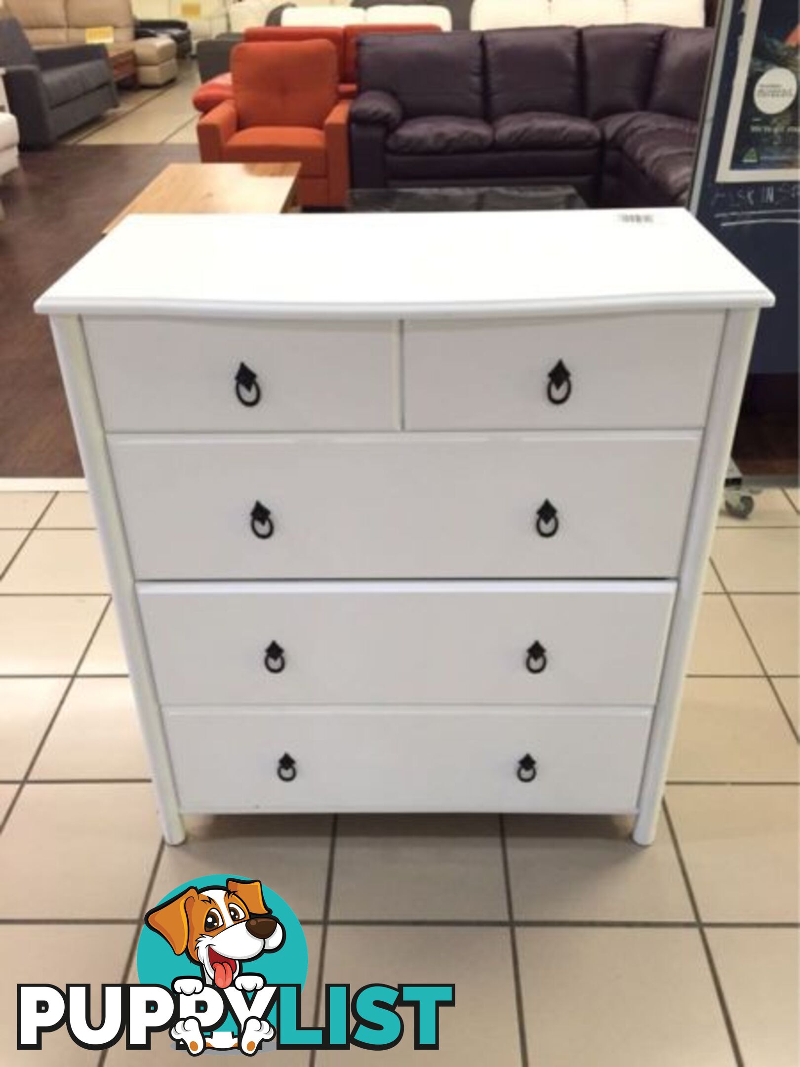 KATIE 5 DRAWER TALL CHEST