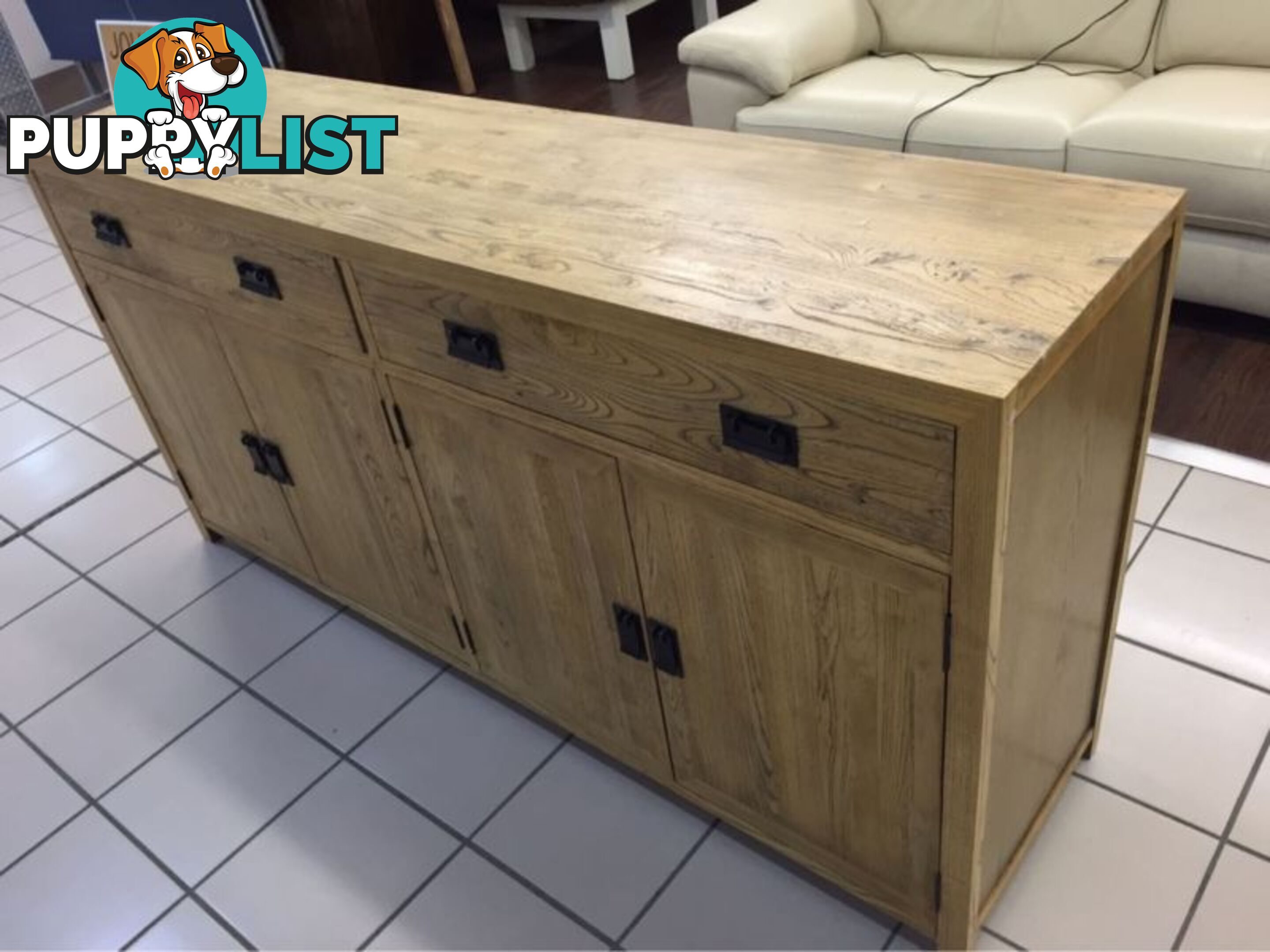 BARISTA OAK SIDEBOARD 4 DOOR 2 DRAWER