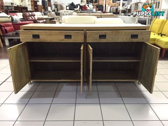 BARISTA OAK SIDEBOARD 4 DOOR 2 DRAWER