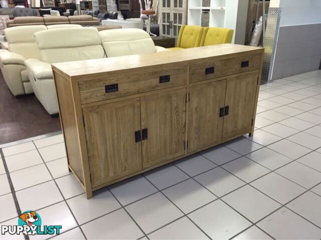 BARISTA OAK SIDEBOARD 4 DOOR 2 DRAWER