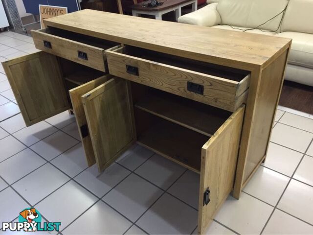 BARISTA OAK SIDEBOARD 4 DOOR 2 DRAWER