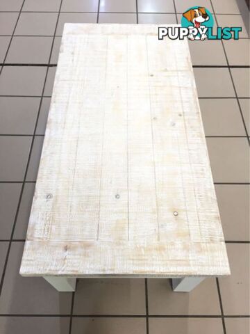 CLEARANCE PALMER COFFEE TABLE RUSTIC WHITE