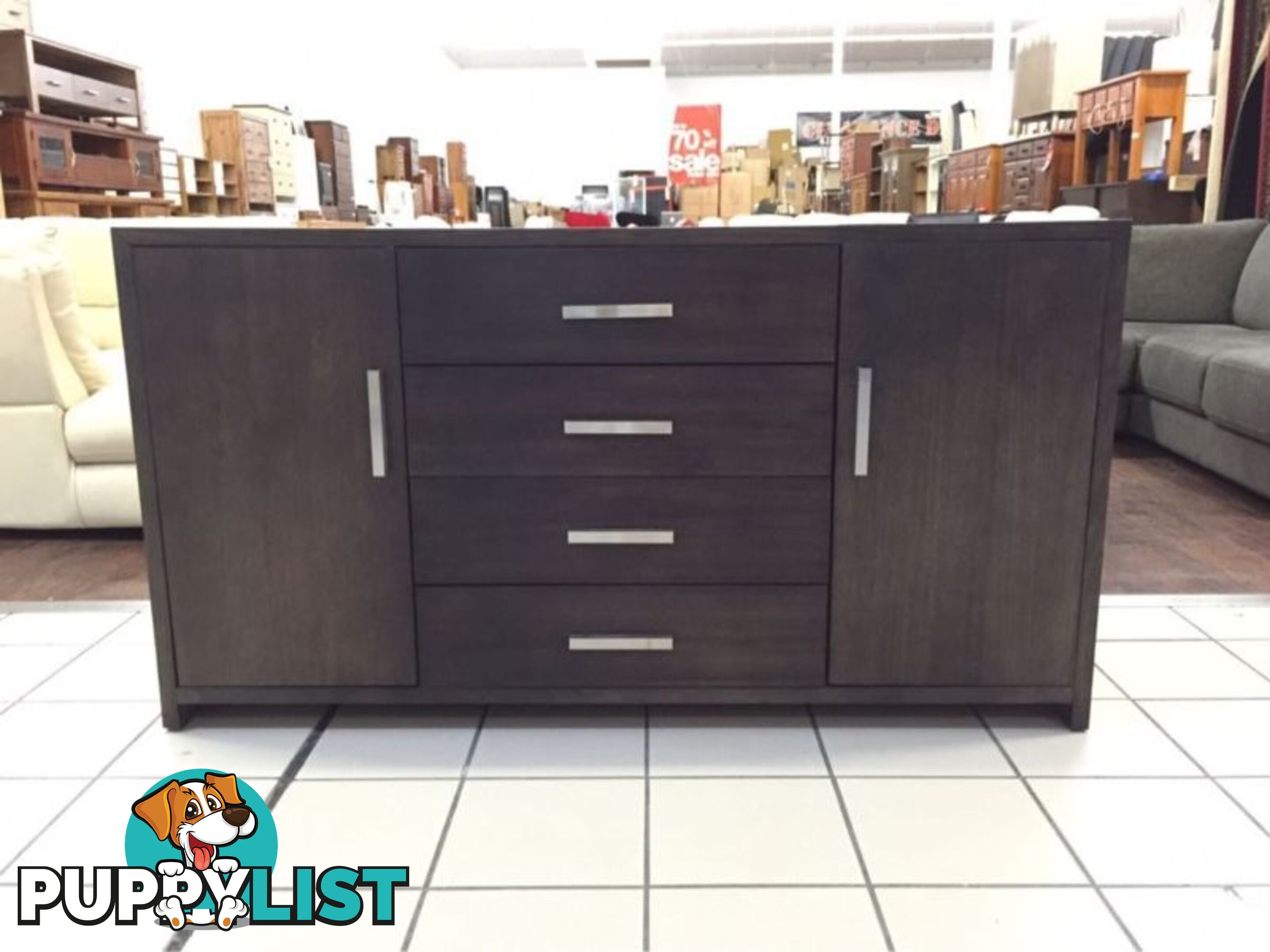 CLEARANCE - SOLID TASMANIAN OAK WOOD DINING BUFFET