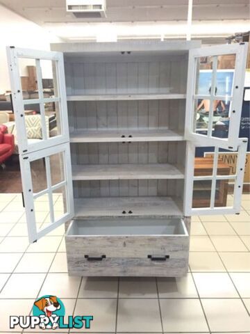 MIDDLETOWN DISPLAY CABINET WHITE WASH