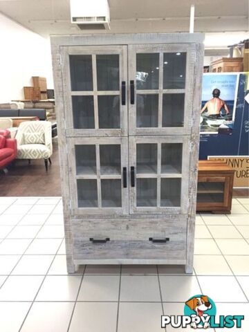 MIDDLETOWN DISPLAY CABINET WHITE WASH