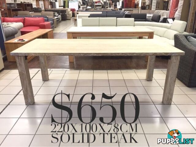 BRAND NEW & FACTORY SECOND DINING TABLES CLEARANCE