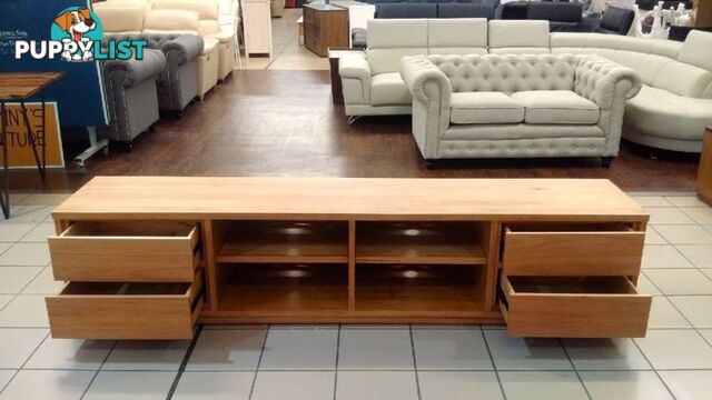 4 DRAWER TV UNIT 240CM