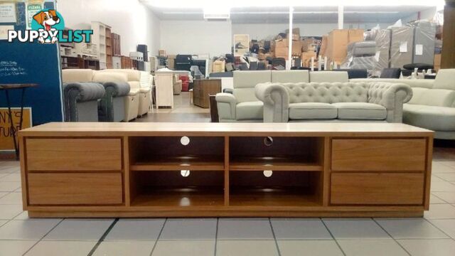 4 DRAWER TV UNIT 240CM