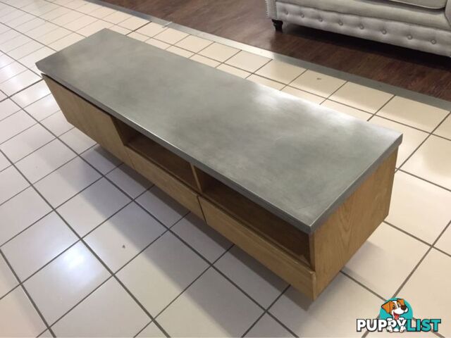 2 DRAWER 2 DOOR CONCRETE TOP TV UNIT