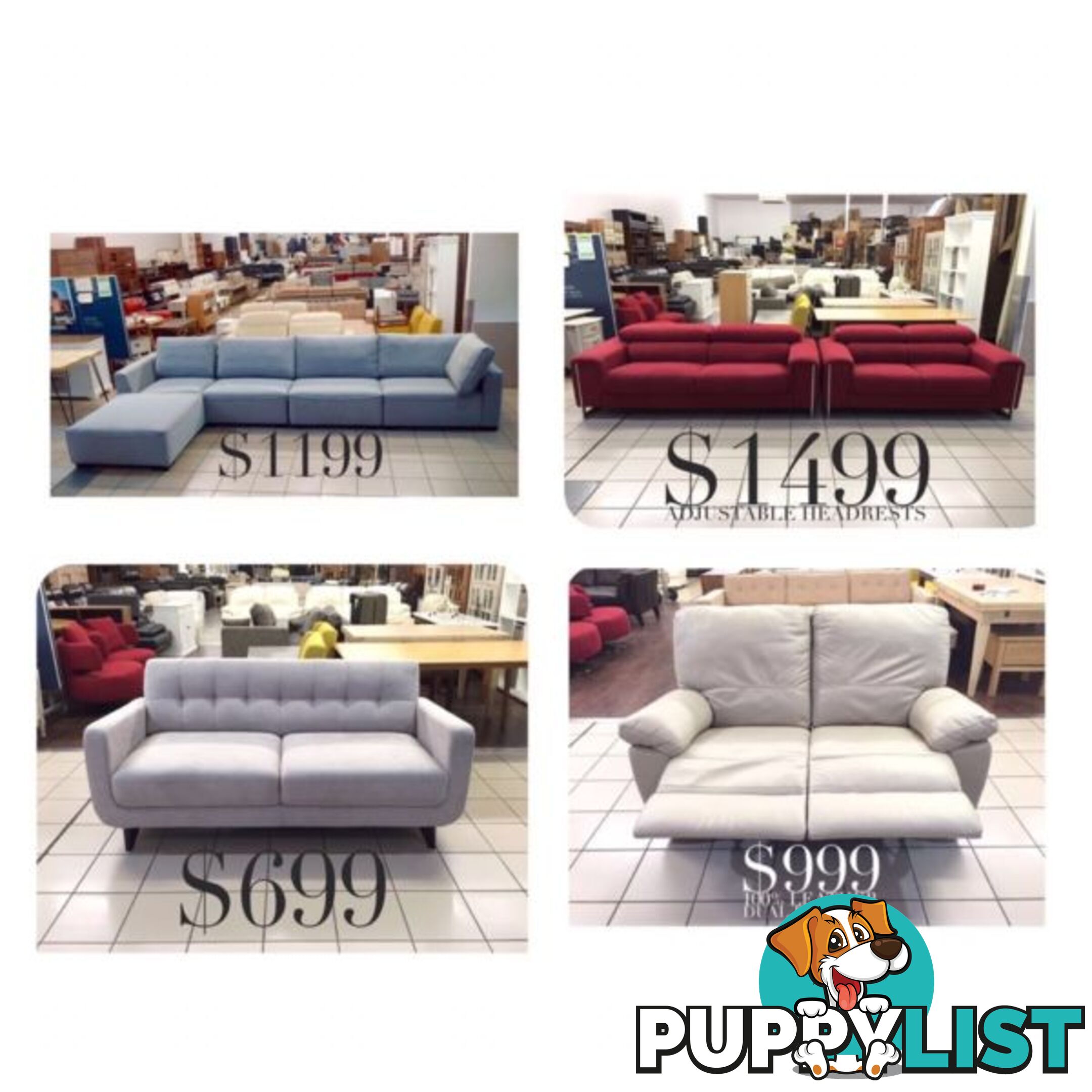 LOUNGE CLEARANCE! BRAND NEW, FACTORY SECONDS, EX DISPLAY...