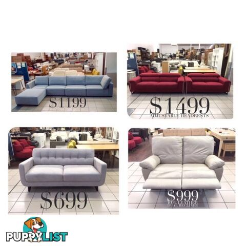 LOUNGE CLEARANCE! BRAND NEW, FACTORY SECONDS, EX DISPLAY...