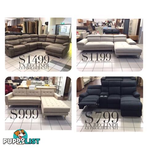 LOUNGE CLEARANCE! BRAND NEW, FACTORY SECONDS, EX DISPLAY...