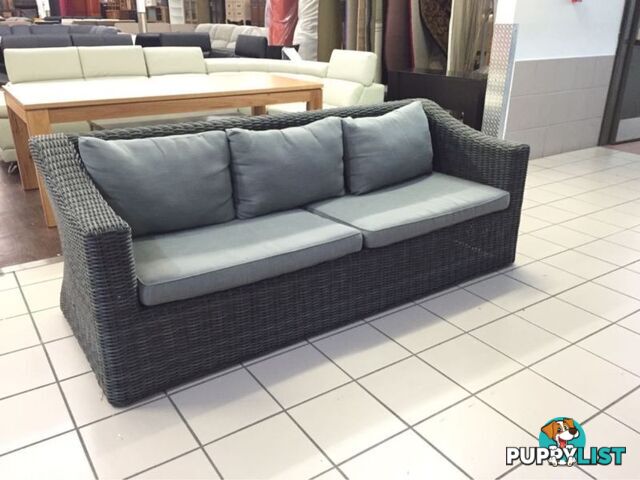 CLEARANCE 3 SEAT WICKER OUTDOOR SOFA