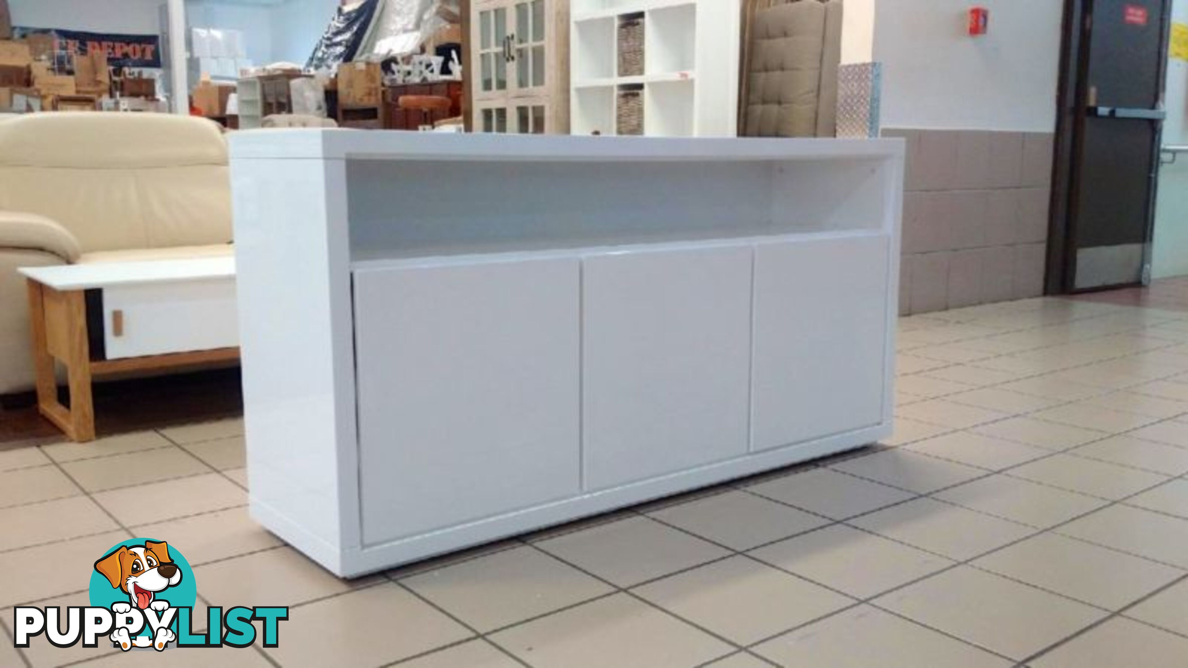 COLOGNE BUFFET WHITE GLOSS