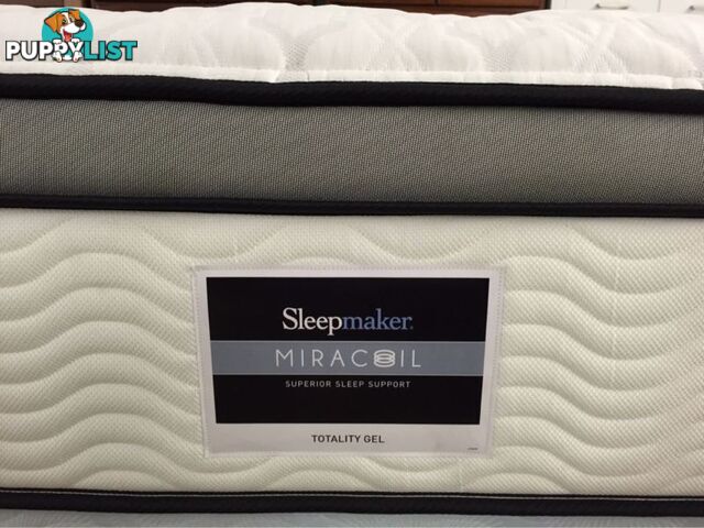 SLEEPMAKER MIRACOIL TOTALITY GEL QUEEN MATTRESS