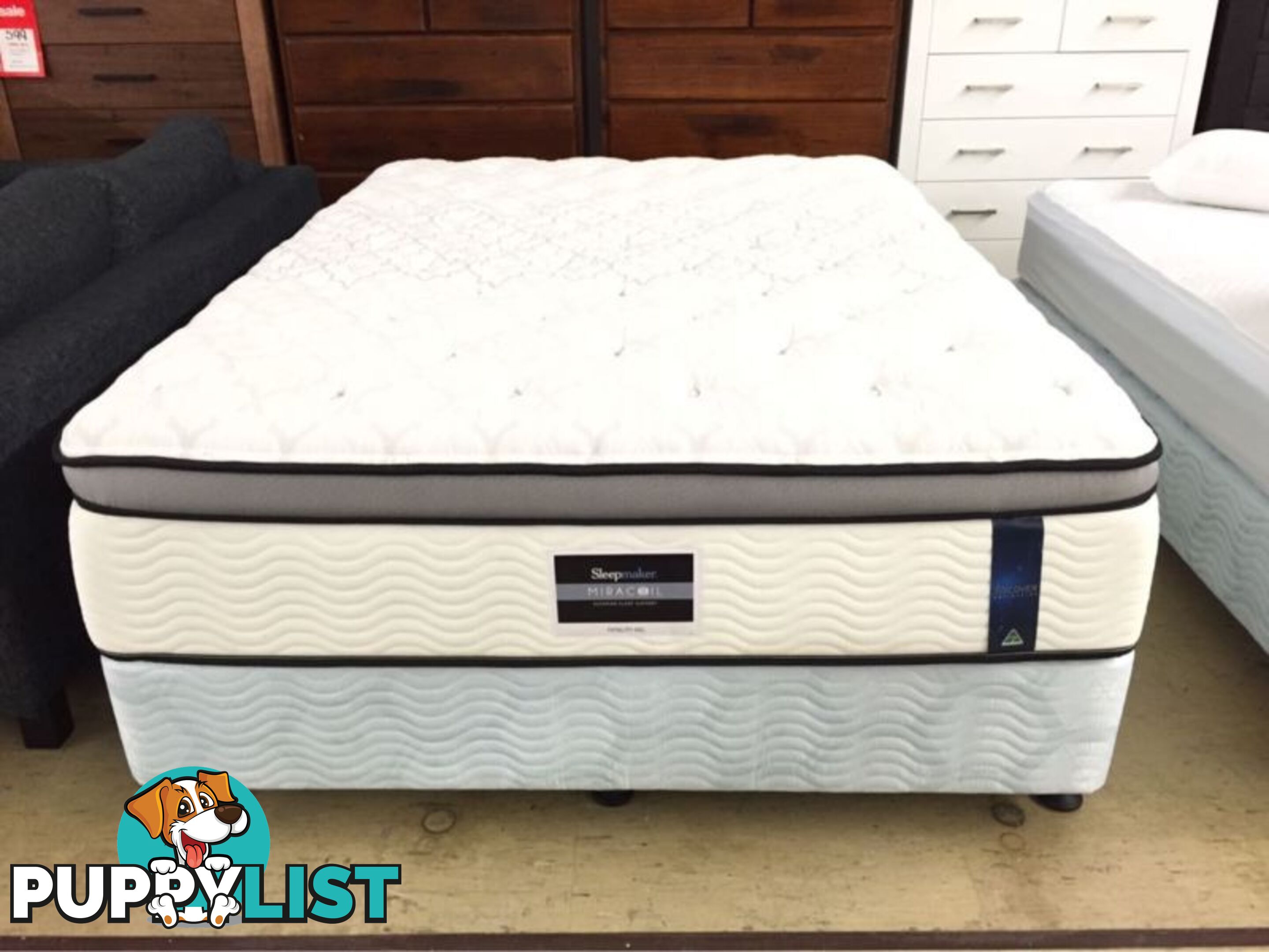 SLEEPMAKER MIRACOIL TOTALITY GEL QUEEN MATTRESS