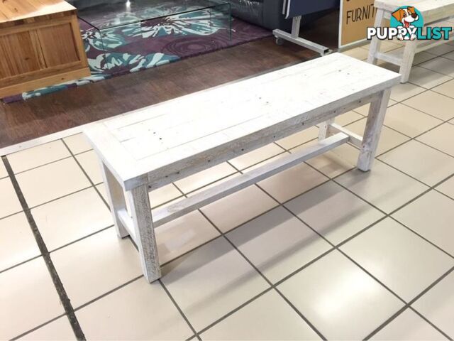 NEW HAVEN BENCH 120 WHITE WASH