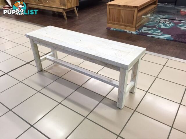 NEW HAVEN BENCH 120 WHITE WASH