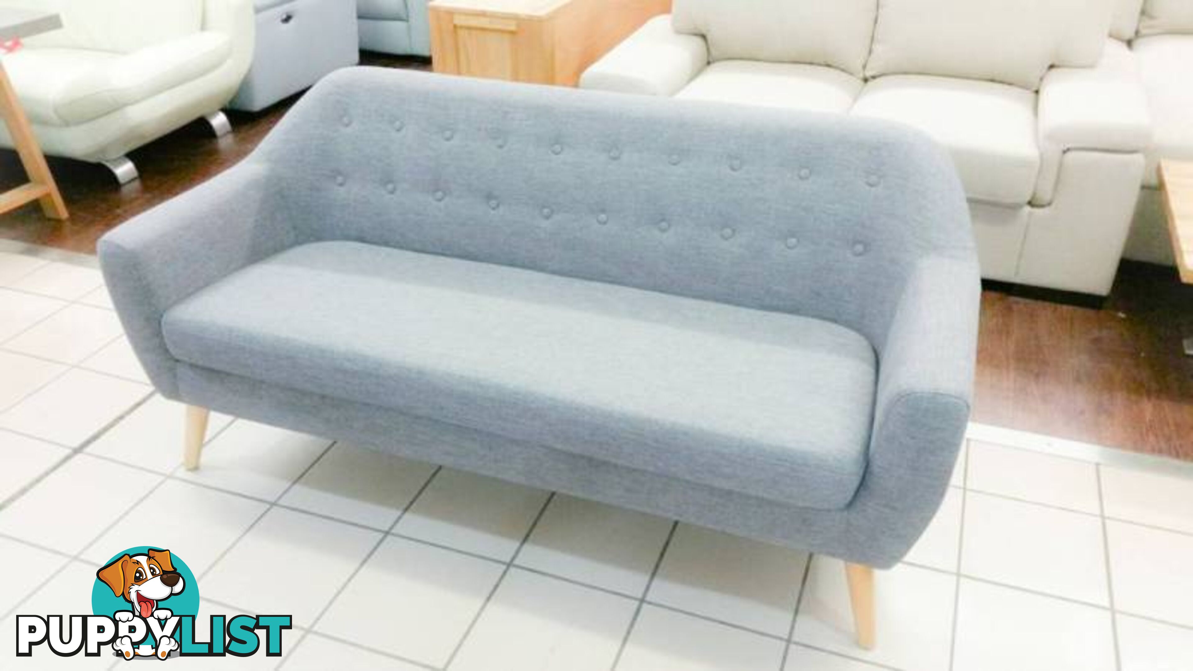 RETRO 3 SEATER FABRIC LOUNGE