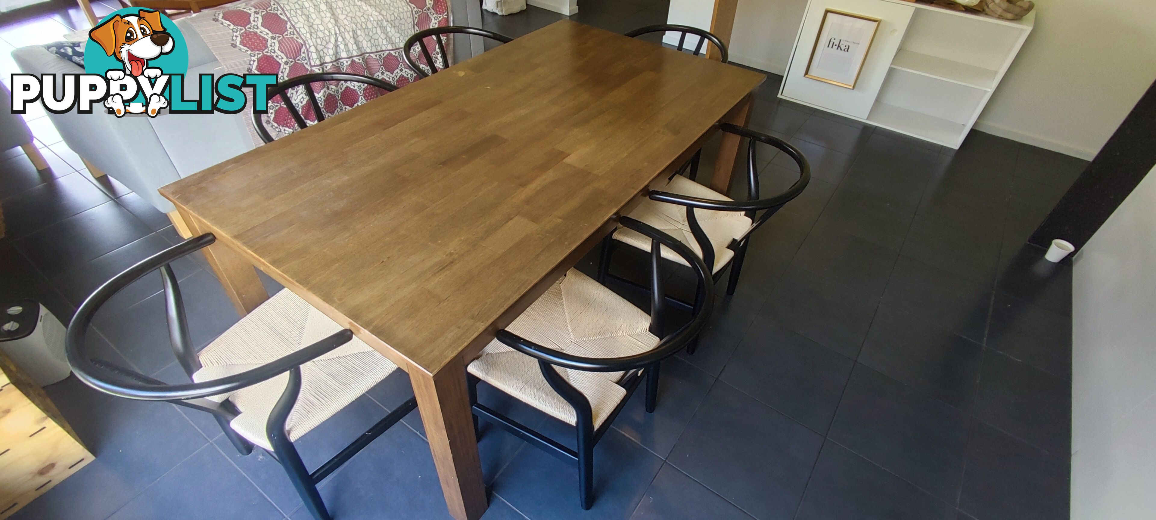 Dining table with six seats 6