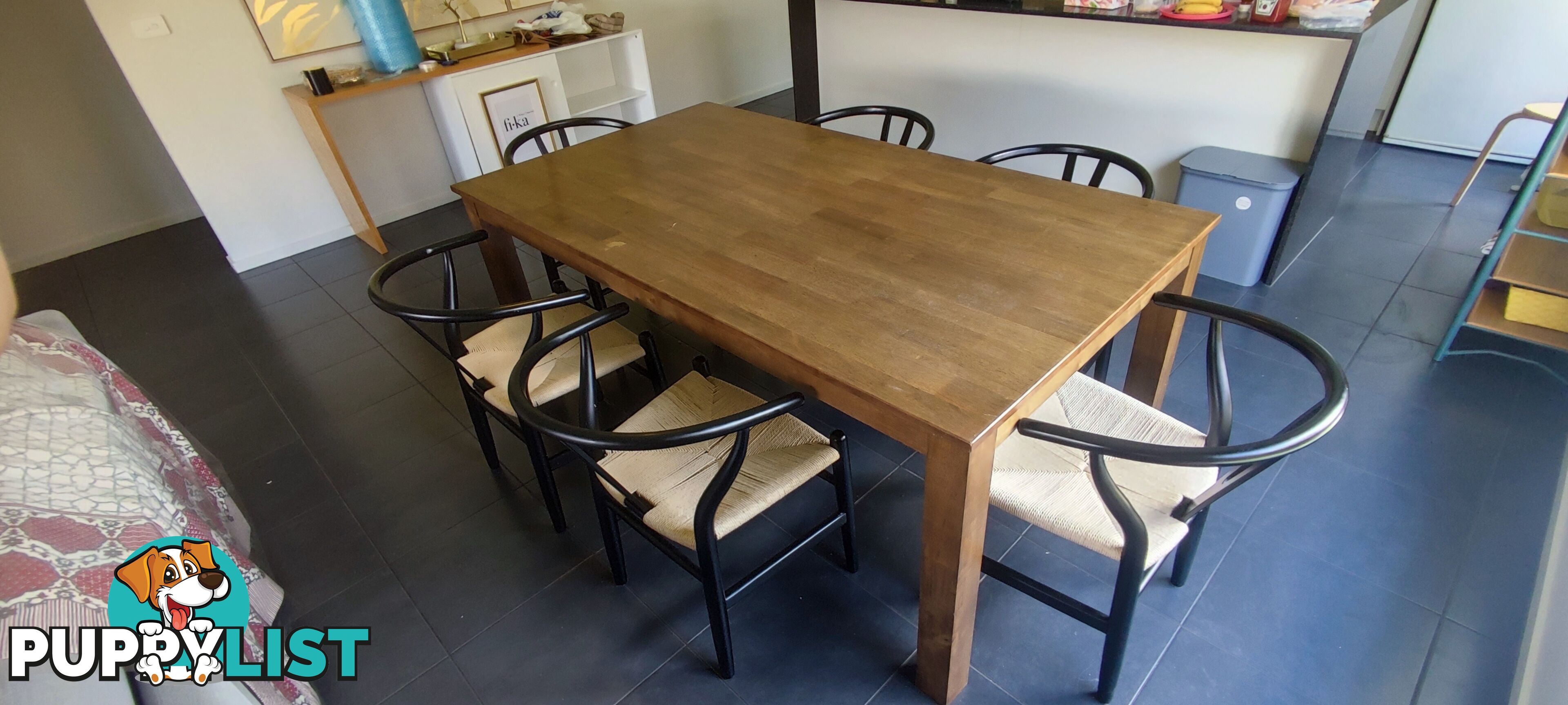 Dining table with six seats 6