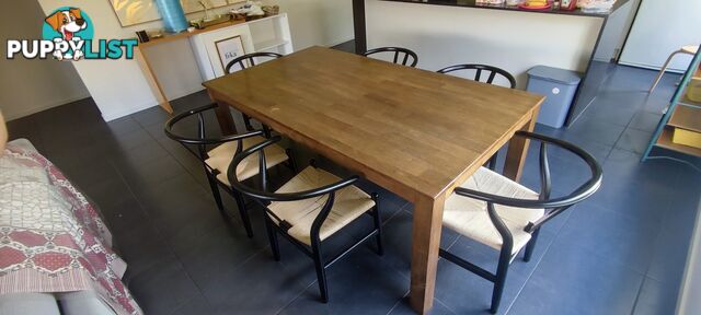 Dining table with six seats 6