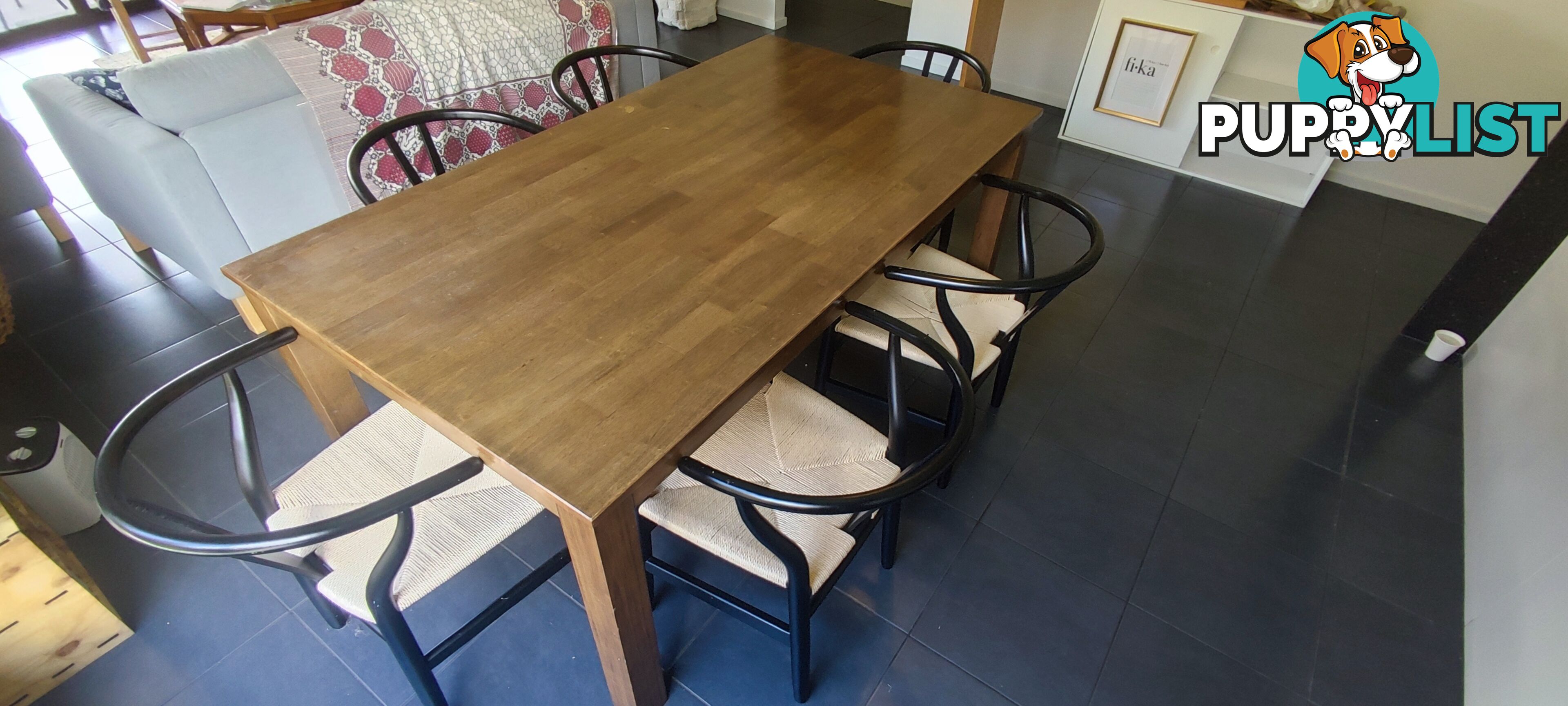 Dining table with six seats 6