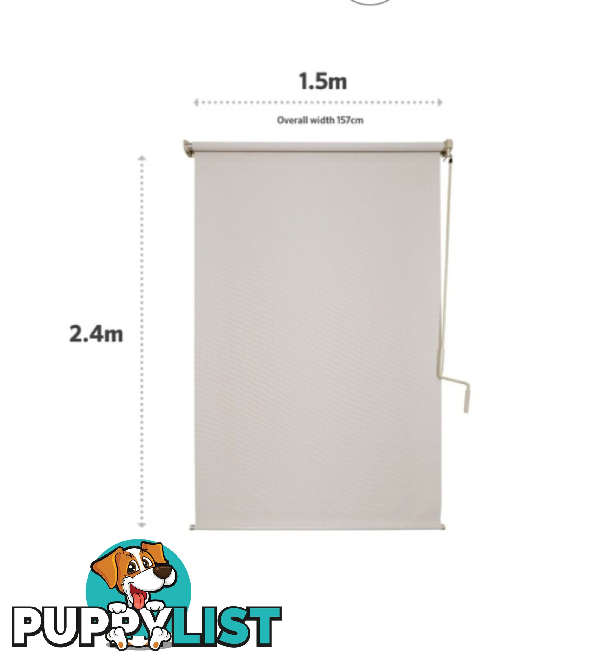 Coolaroo Exterior Blind - 150cm W x 240cm Drop