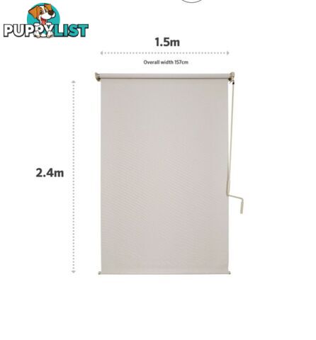 Coolaroo Exterior Blind - 150cm W x 240cm Drop