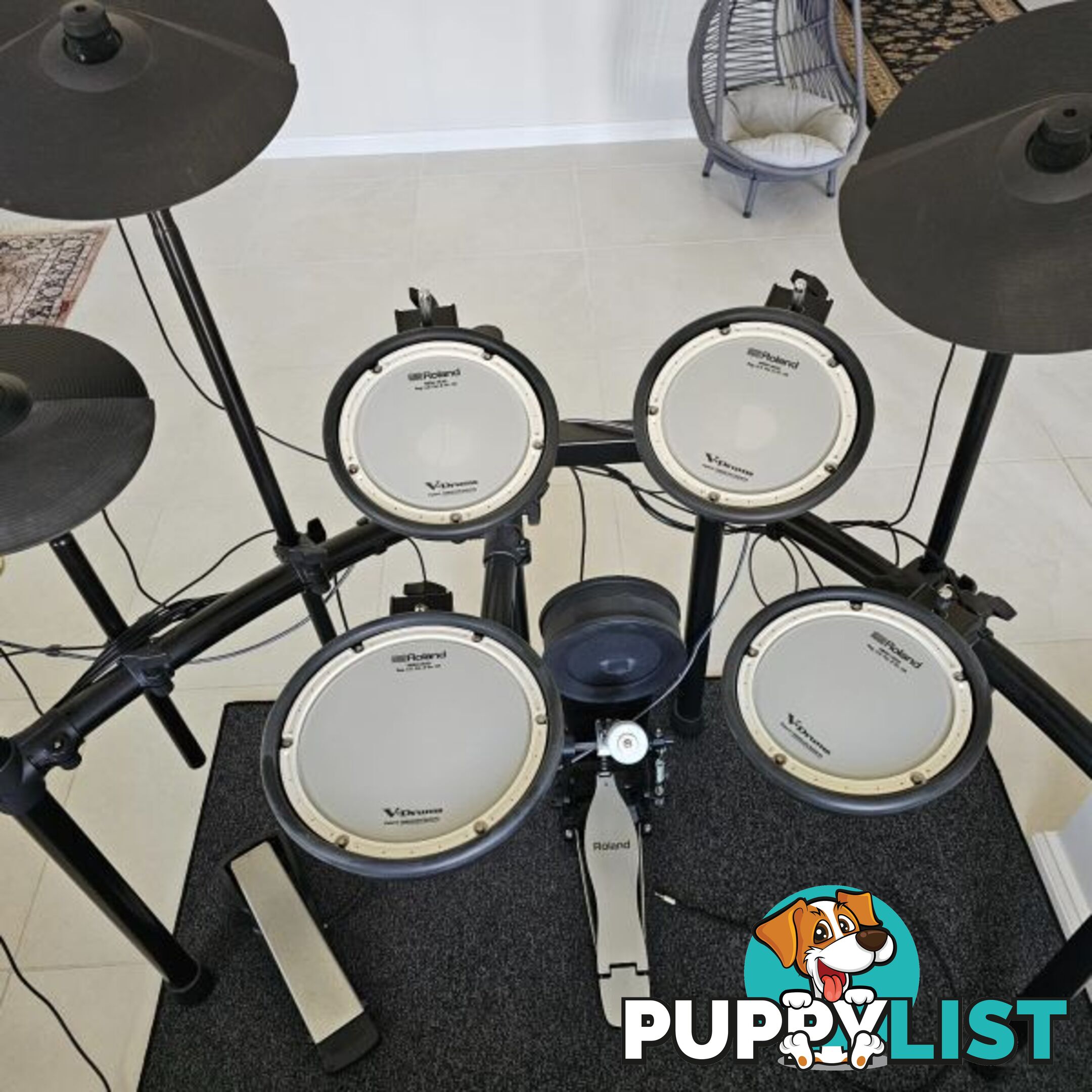 Roland TD07KV Digital V-Drum Kit (Electronic Drum Kit)