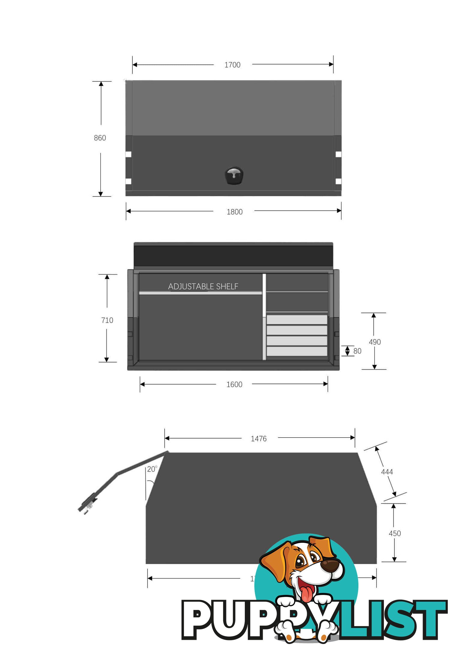 T1/X1 1800MM 2 DOORS BUILD IN DRAWER C/P COMBO DEAL