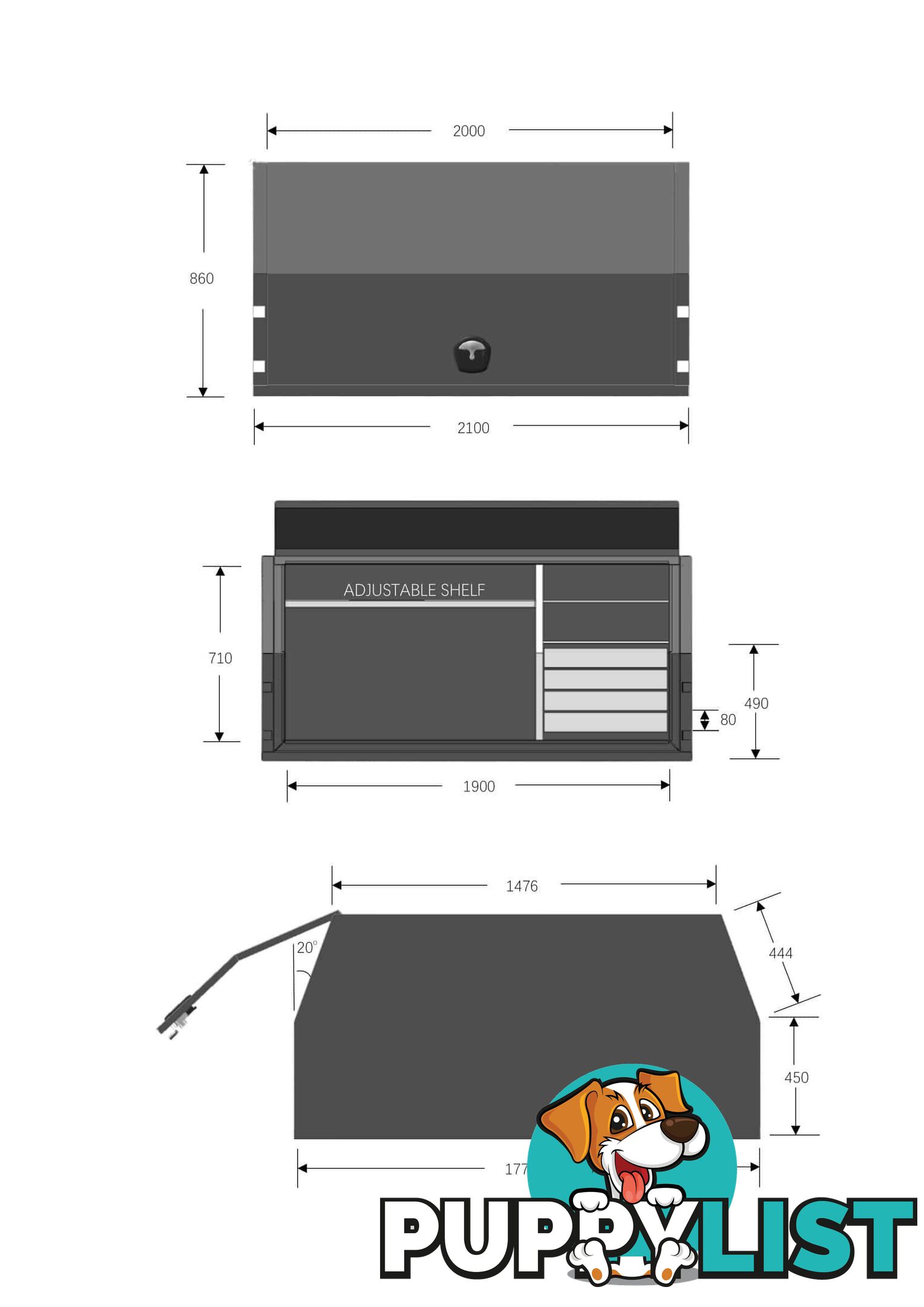 X1-2100 F/P DRAWER SET