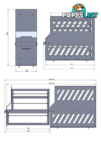 ALUMINIUM PANTRY SLIDE WHITE