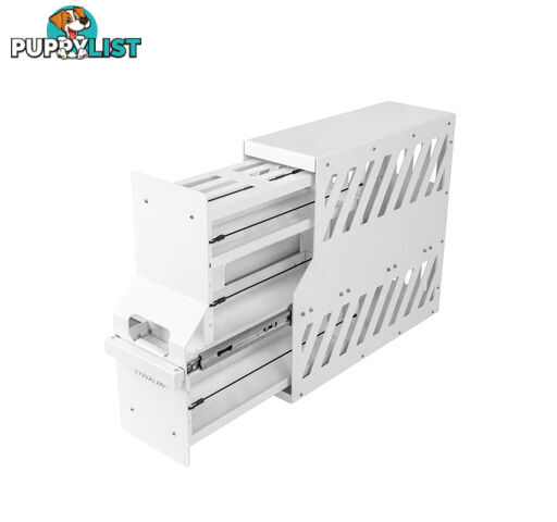 ALUMINIUM PANTRY SLIDE WHITE