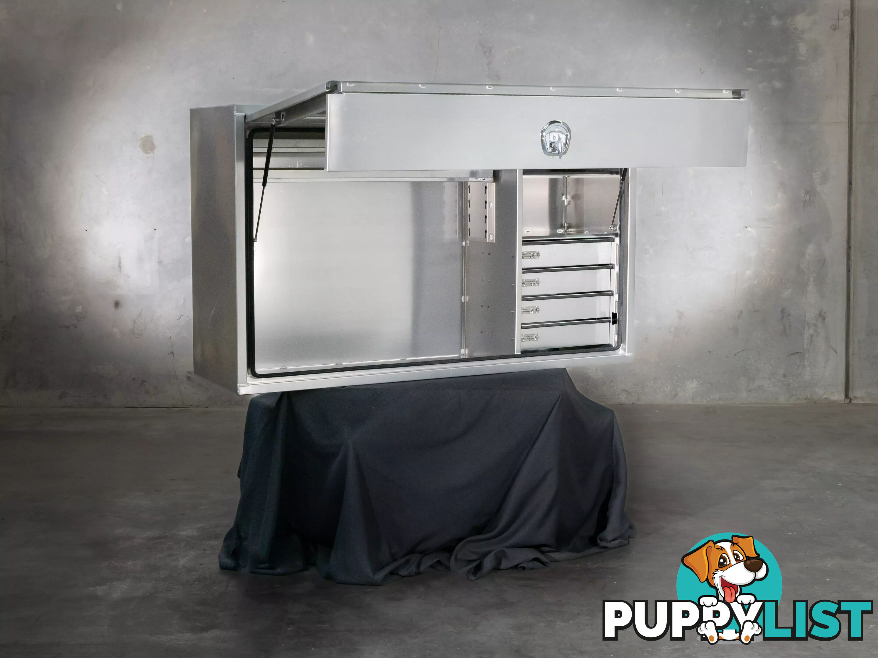2000 F/P TRUCK TOOLBOX W/ DRAWER SET MARINE-GRADE ALLOY