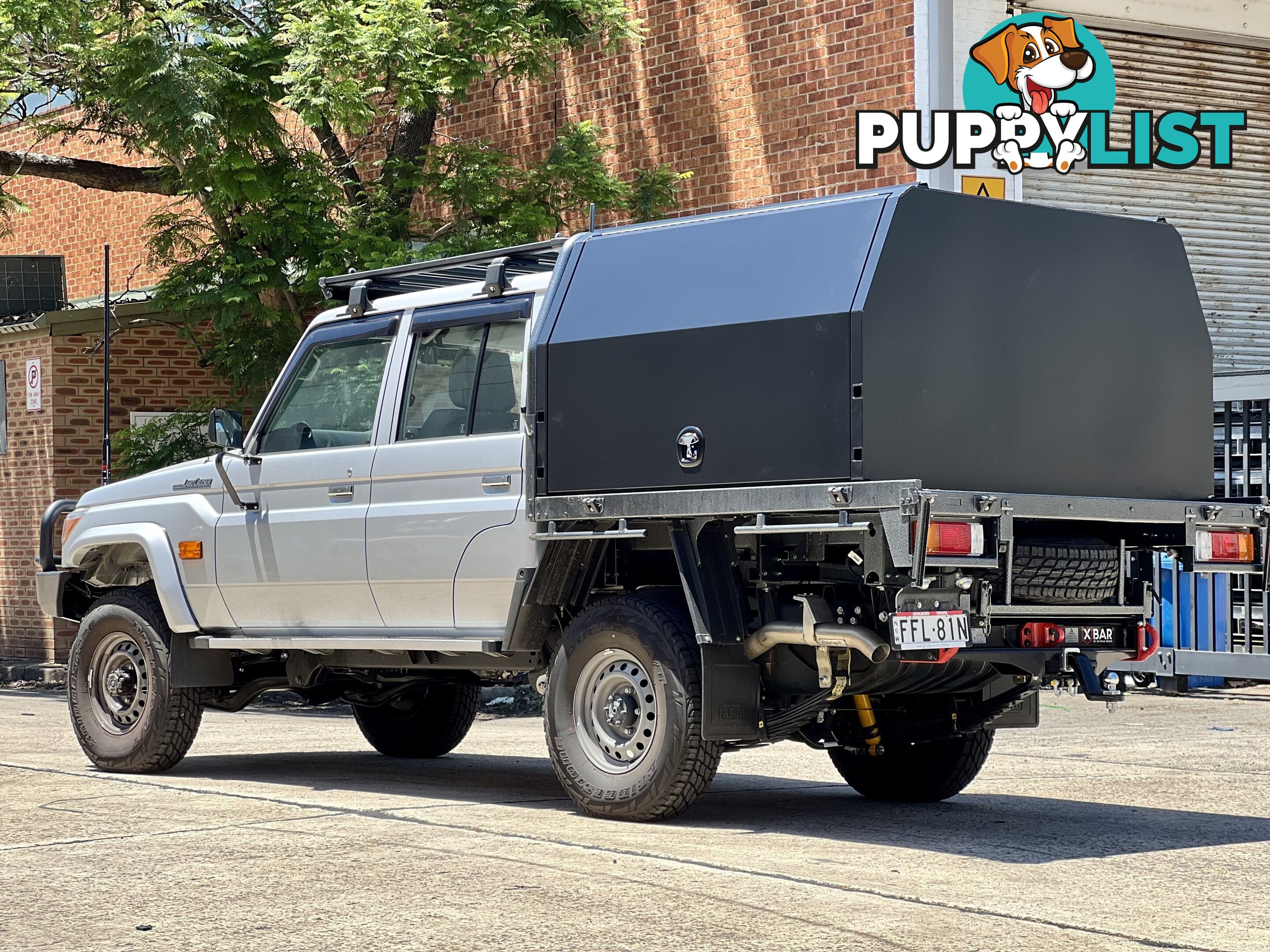 X3 CANOPY FOR TOYOTA LC79 FACTORY TRAY 1650MML 2 DOORS BLACK