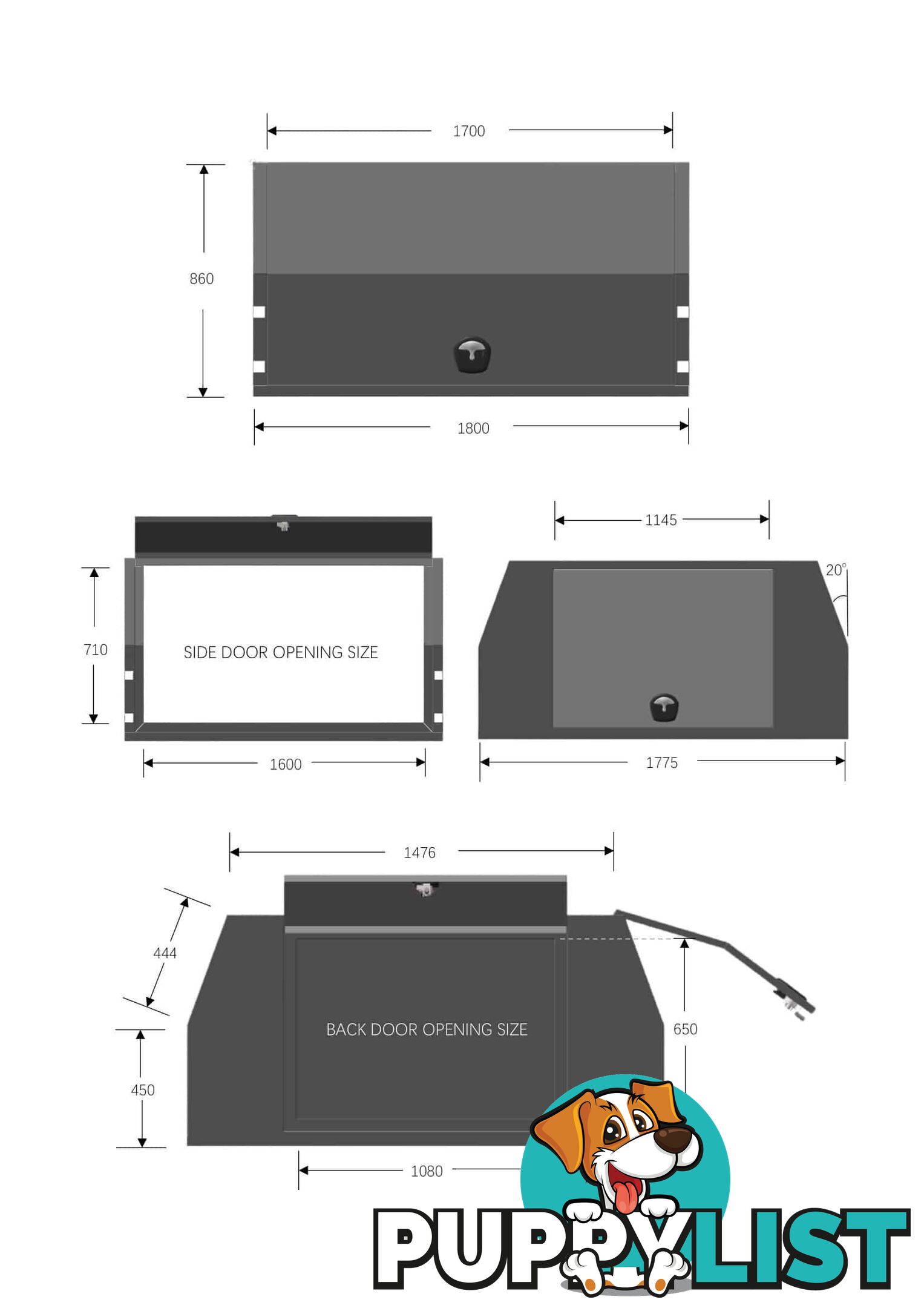 X3-1800 3 DOORS BLACK