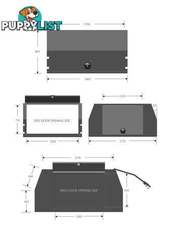 X3-1800 3 DOORS BLACK