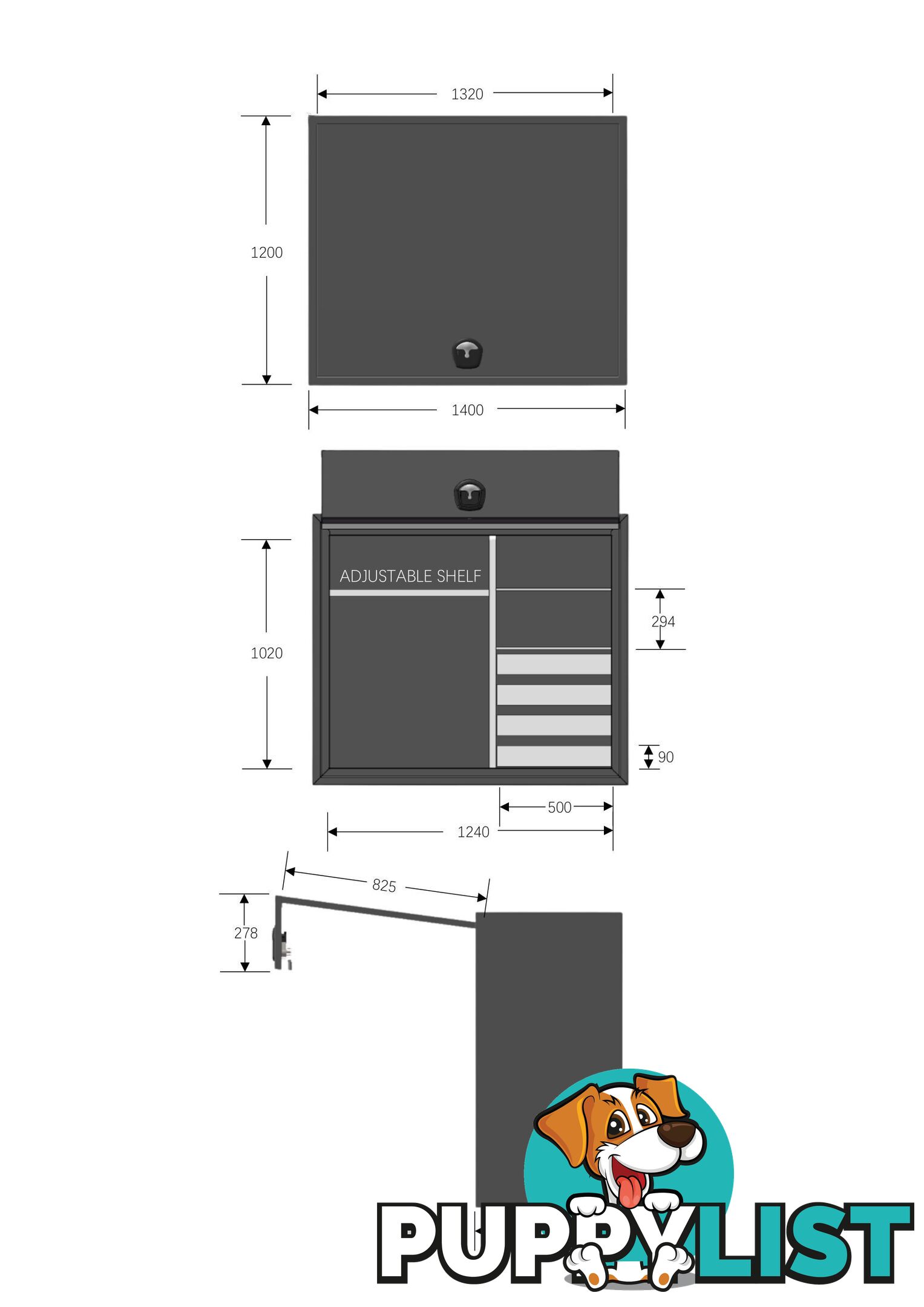 1400 F/P TRUCK TOOLBOX MARINE-GRADE ALLOY