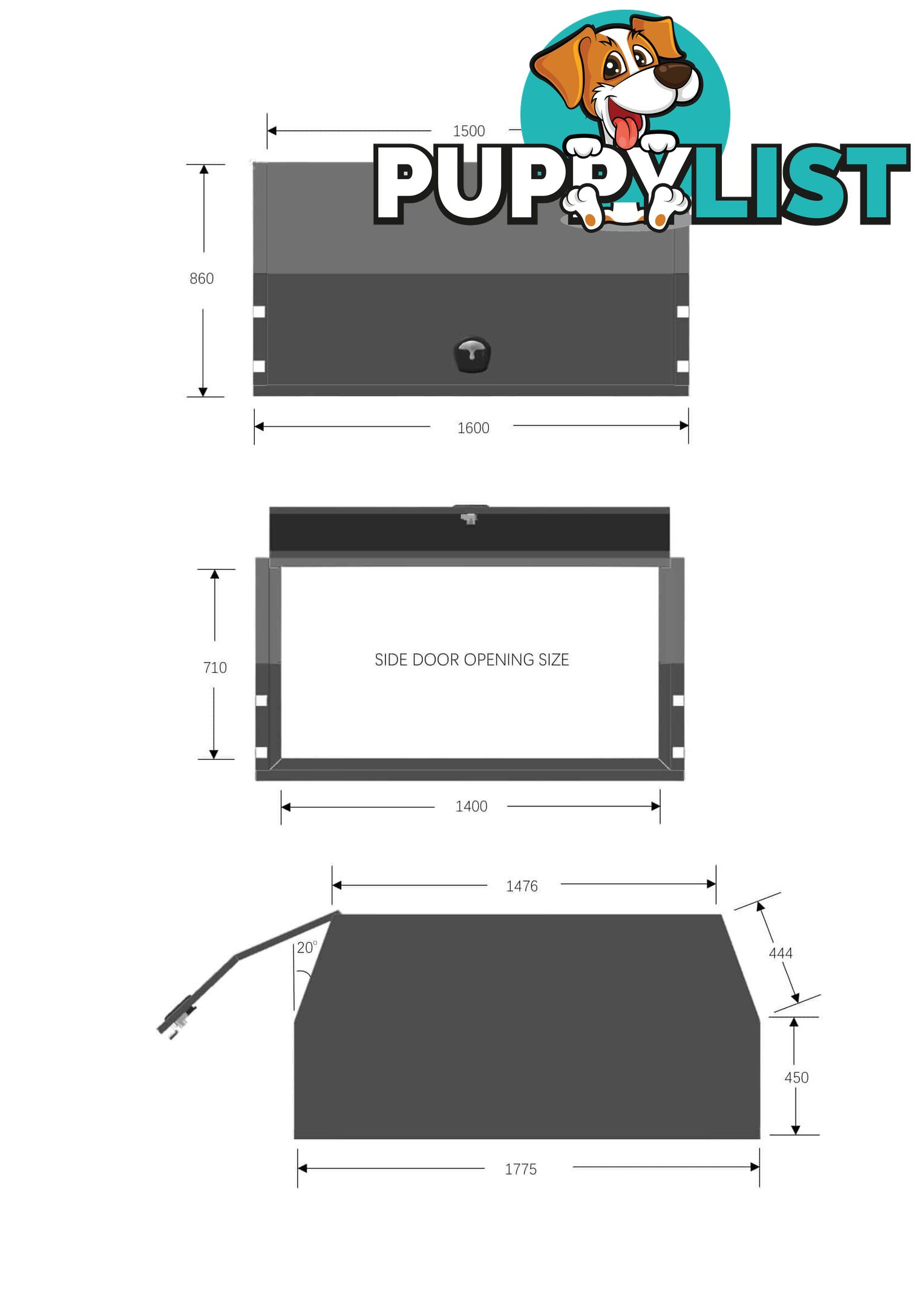 X3-1600 2 DOORS BLACK