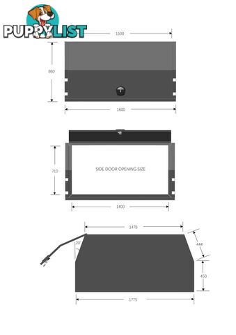 X3-1600 2 DOORS BLACK