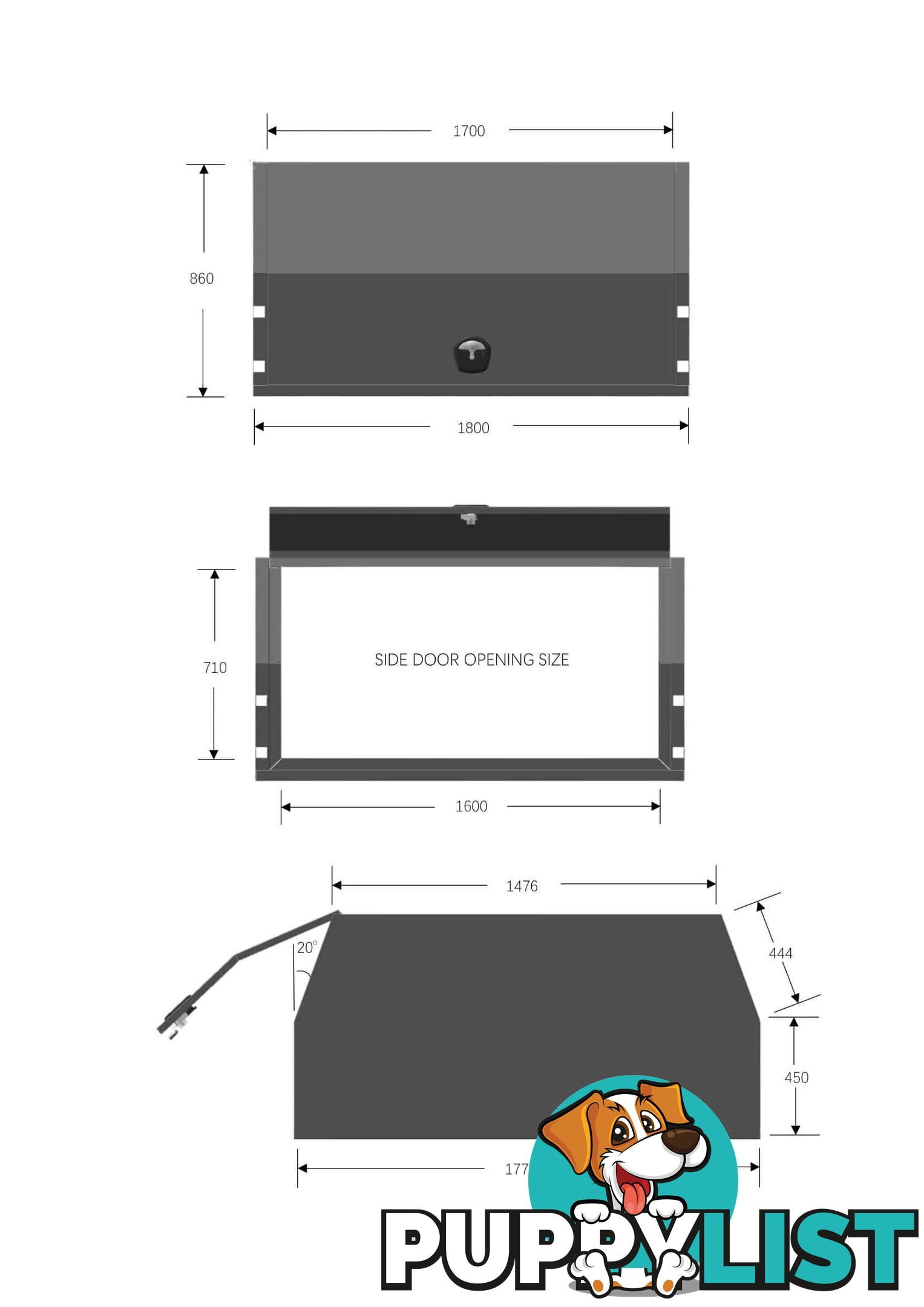 X3-1800 2 DOORS BLACK