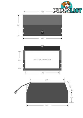 X3-1800 2 DOORS BLACK