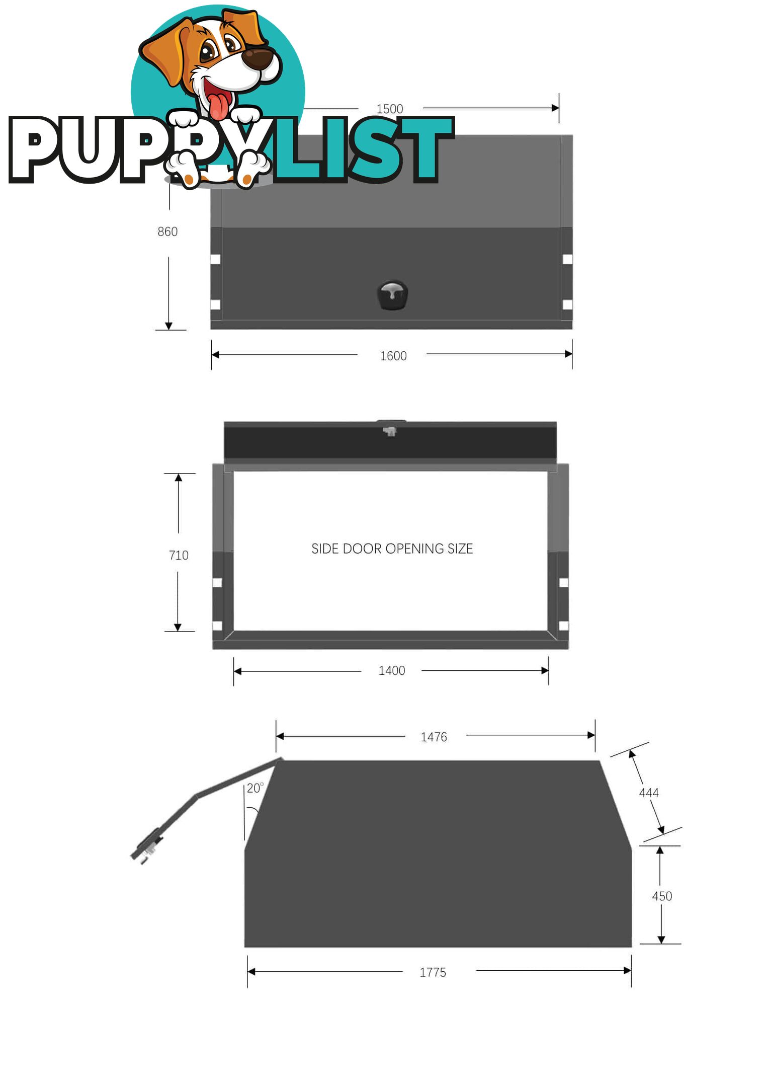 T3/X1 4WD 1600MM F/P PART TRAY COMBO