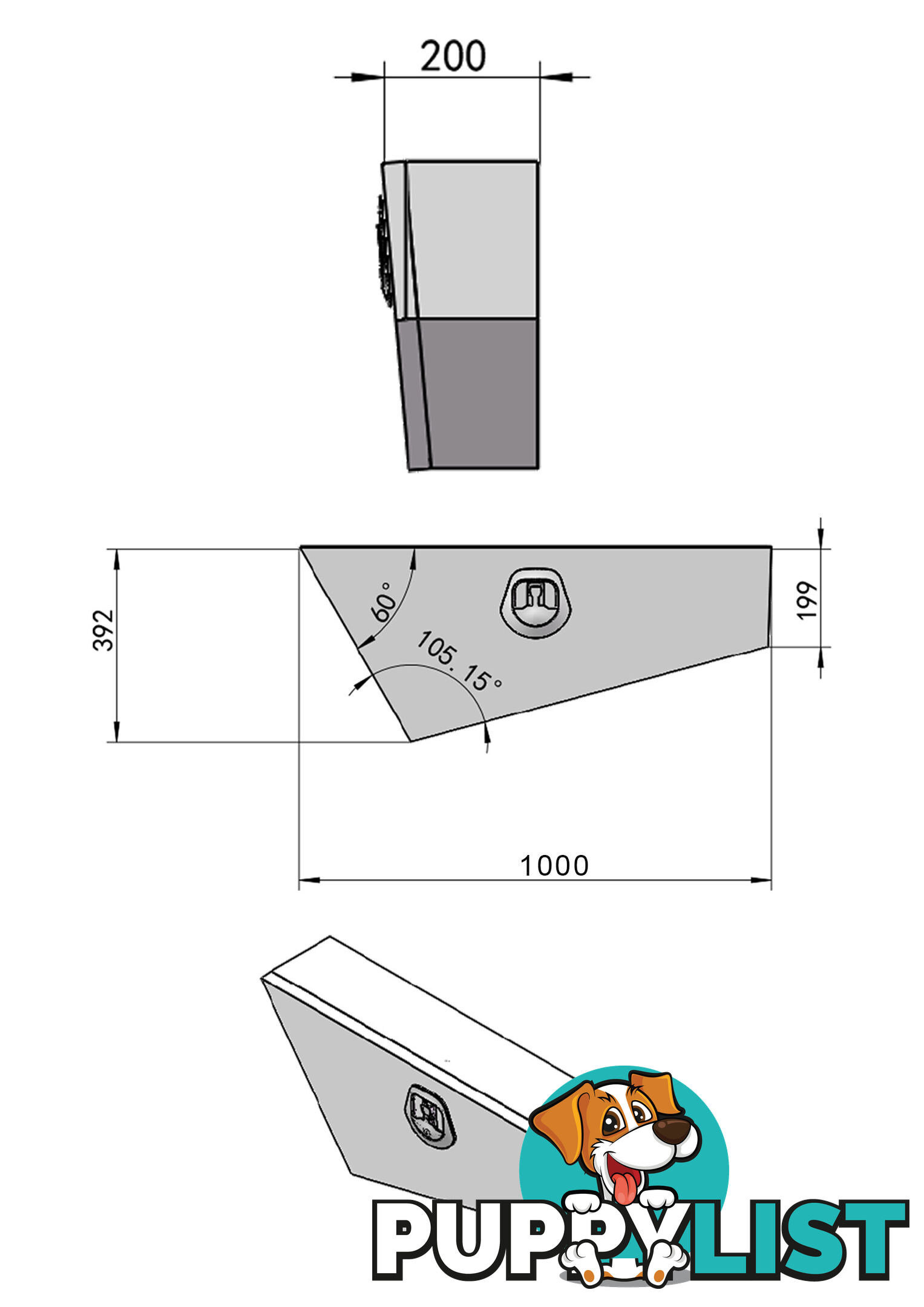 1000 F/P TAPERED UNDER TRAY BOXES