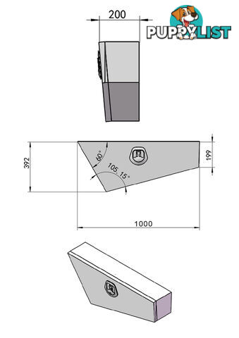 1000 F/P TAPERED UNDER TRAY BOXES