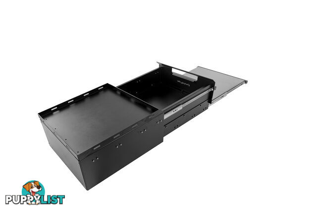 ALUMINIUM DRAWER WITH CUTTING BOARD BLACK